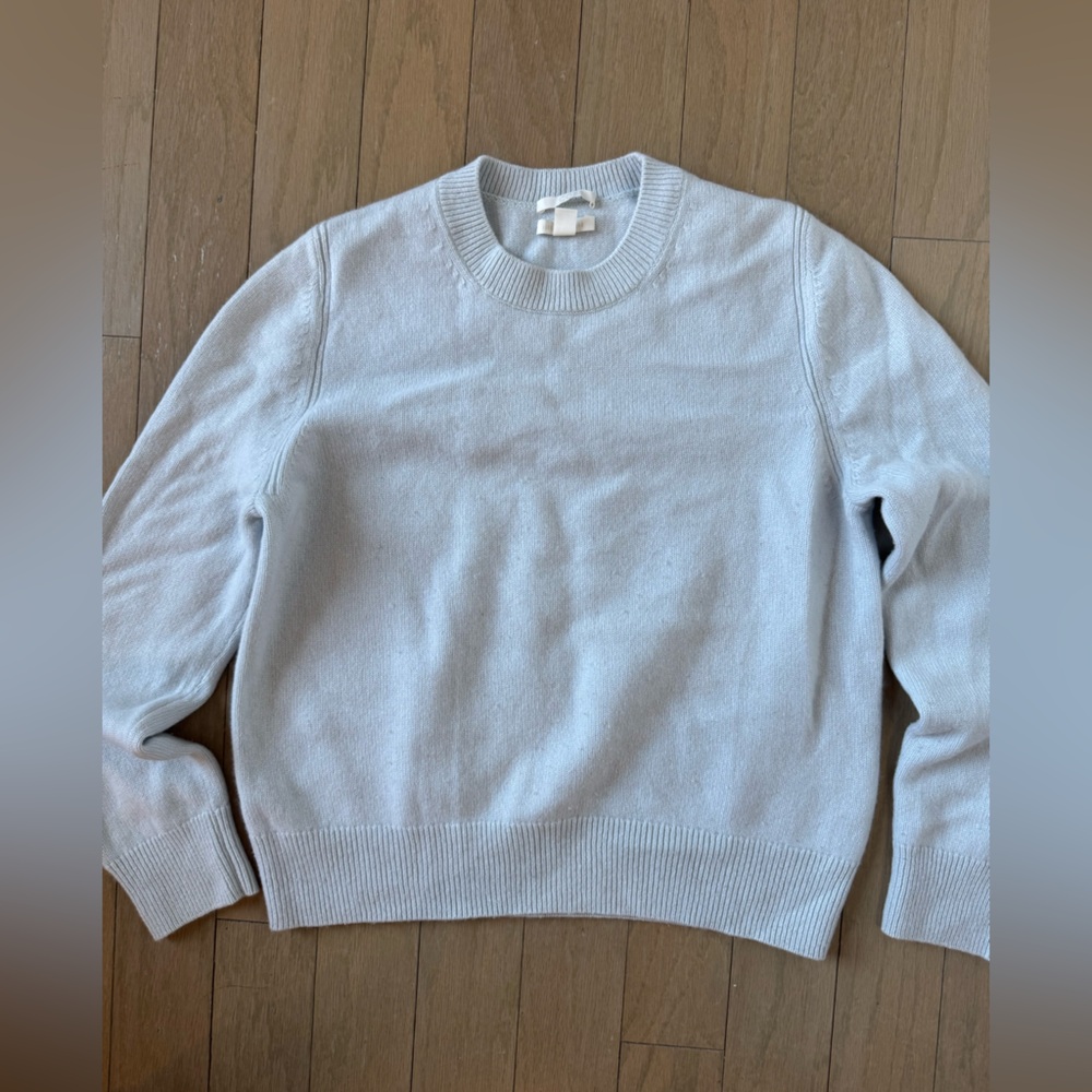 COS Blue Cashmere Sweater